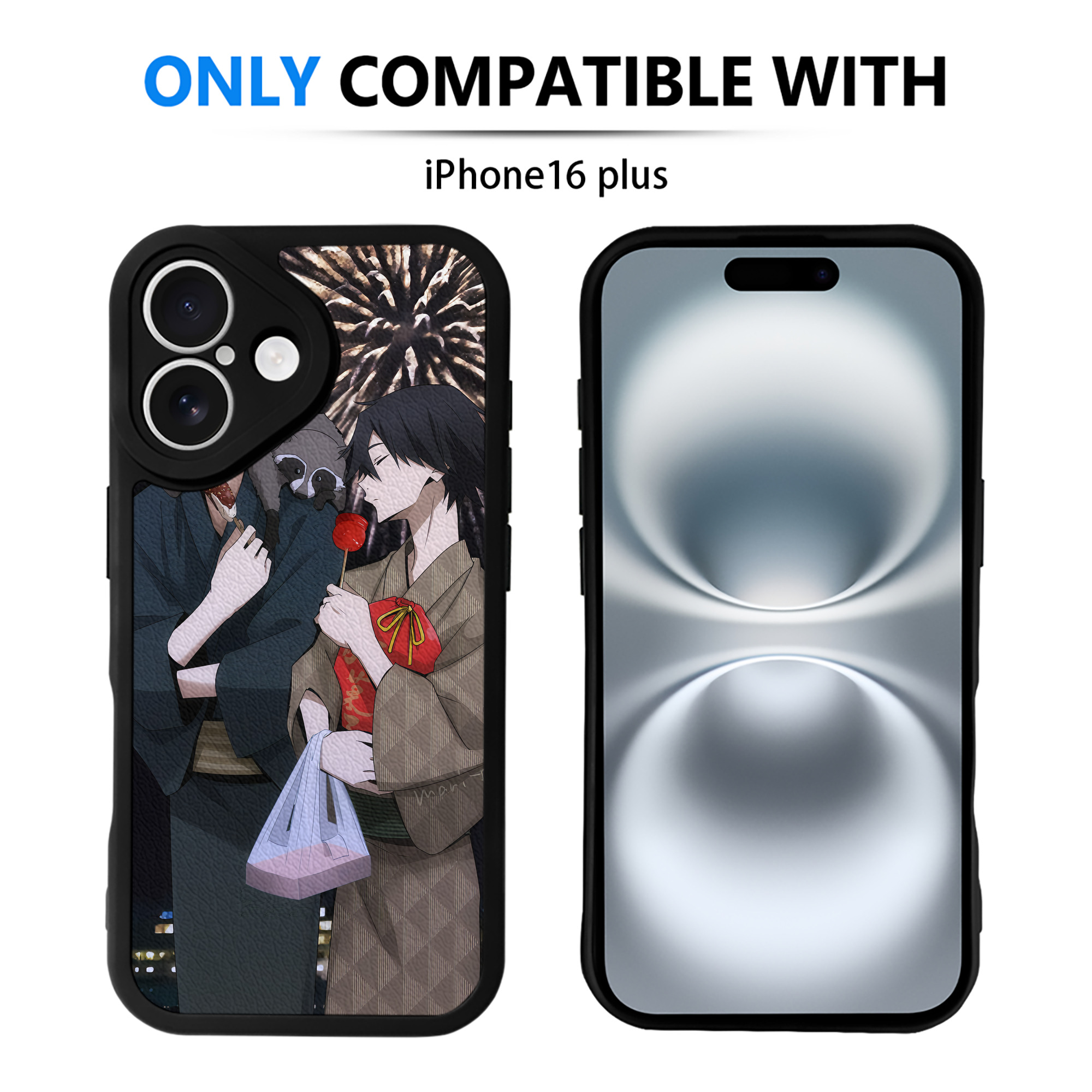 （画像用） 文豪ストレイドッグス Bungo Stray Dogs 【iPhone 16シリーズ対応】シリコンスマホケース（レザー調） 材質：シリコン